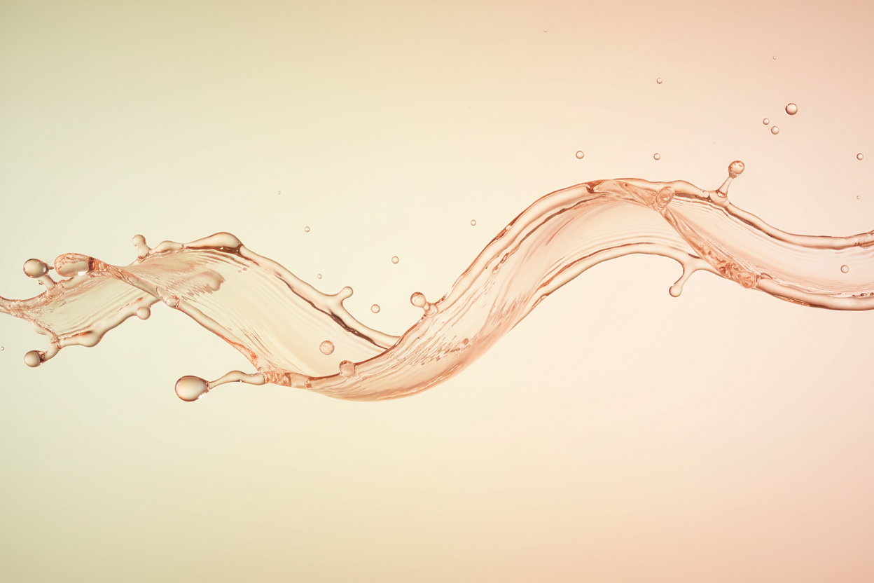 薄オレンジ色の液体