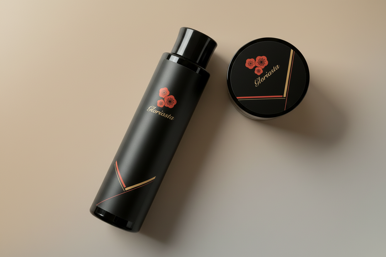 Gloriasta 化粧水とクリーム アスタキサンチン ウメ果実エキス配合スキンケア